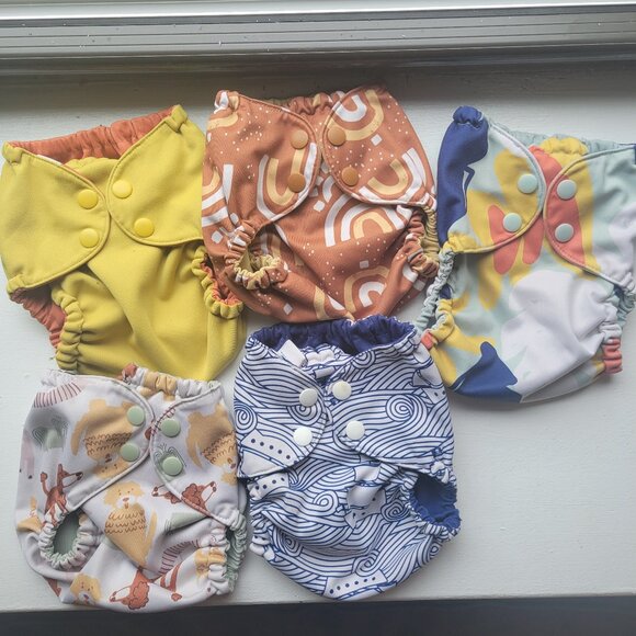 5 Esembly Outers (Cloth Diaper Covers) - Size 1 - Picture 1 of 2